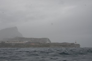 Entering the harbor of Gibraltar