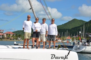 At dock in St. Marteen with Larry, Claudia and Jan