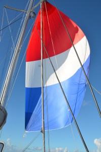 broke out the gennaker for some light wind