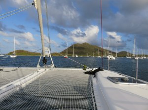 Beef Island anchorage.