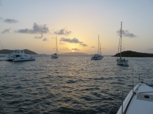Sunrise this morning over Virgin Gorda.