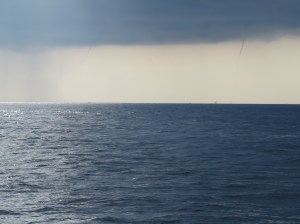 Twin Spouts off the Florida coast