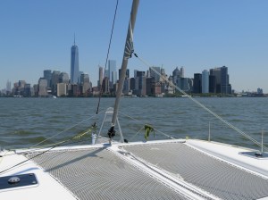 Onto Wall Street then up the East River to Stamford.